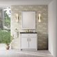 James Martin Bellshire 36" Single Bathroom Vanity in Bright White with 3 cm Phantome Eclos Top and Rectangular Sink, , large
