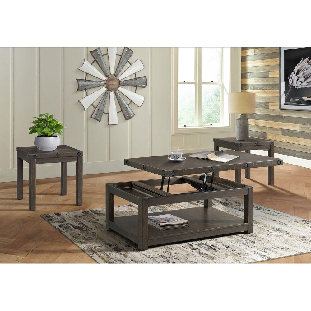 Mayberry Hill Colorado Coffee Table with Lift-Top in Dark Wheat, , large