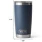 YETI Rambler 20 Oz Tumbler with MagSlider in Black Forest Green, , large