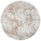 Surya Brunswick 5"3" Round Cream, Taupe, Blue, Dusty Coral, Olive and Tan Area Rug, , large