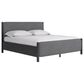 Urban Home Elora Upholstered Queen Bed in Charcoal, , large