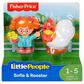 Little People Little People Sofie and Rooster Figure in White, Red, Orange, Green, Pink and Yellow, , large