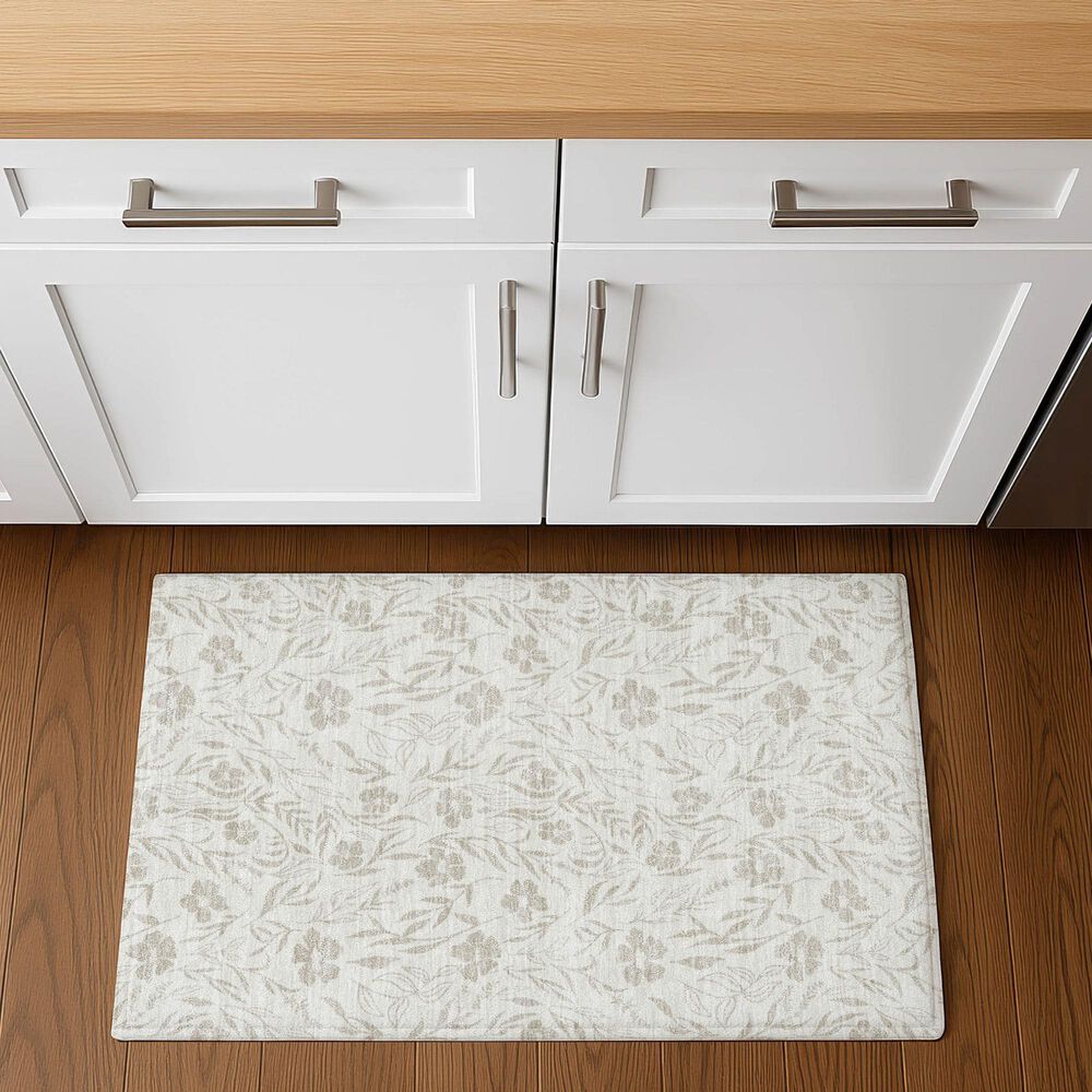 Dalyn Rug Company Soft Essentials Floral Linen 2'6" x 3'10" Indoor/Outdoor Area Rug, , large