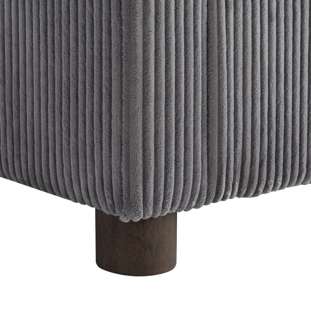 Lifestyle Solutions Drew Twin Loveseat Sleeper with Gray Cushion in Brown, , large