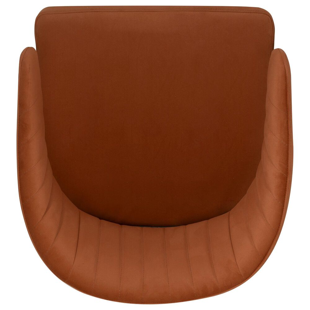 Linon Home Decor Prestwick Office Chair in Caramel, , large