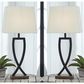 Ashley Makara Table Lamp in Black and Brown (Set of 2), , large
