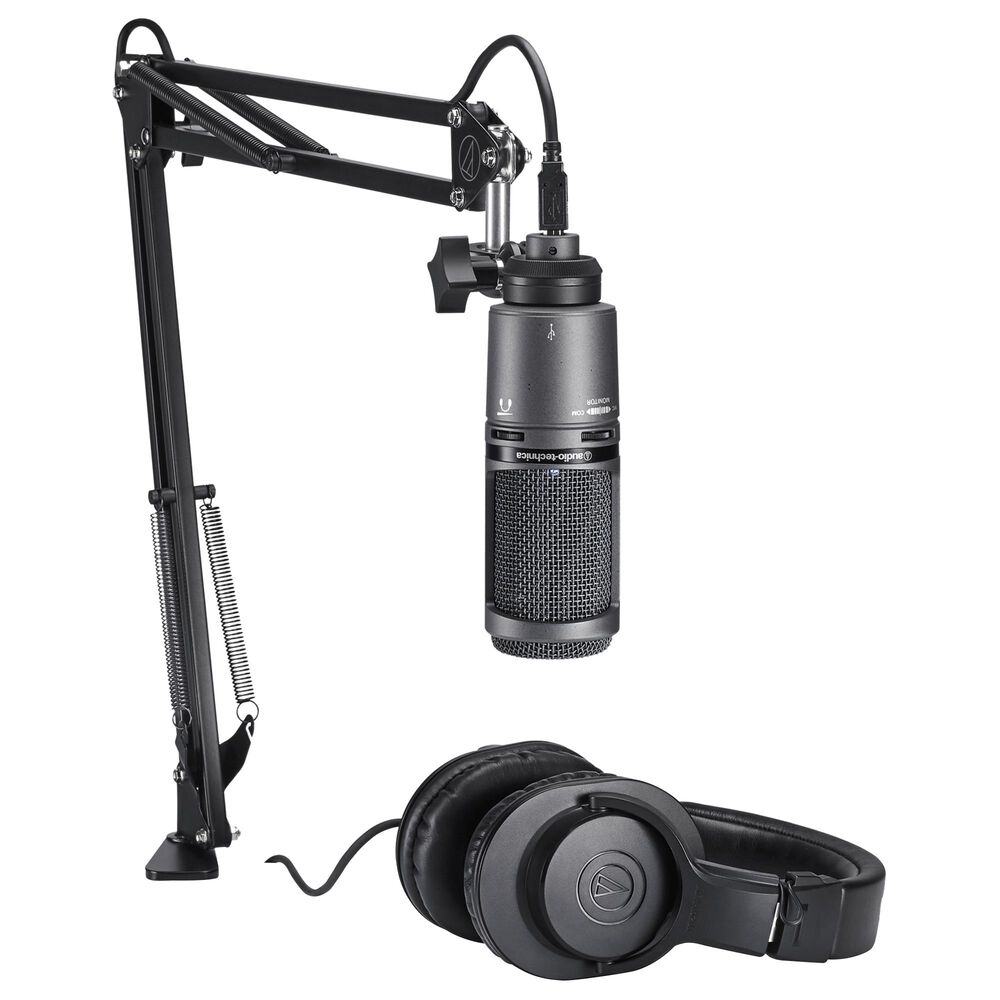 Audio-Technica Deluxe Stream and Podcast Bundle in Black, , large