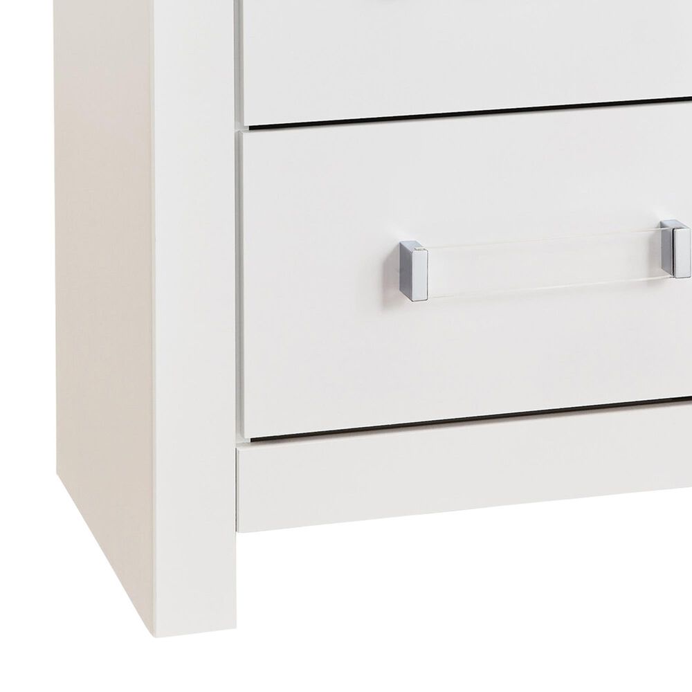 Ashley Maeling 2 Drawer Nightstand in White, , large