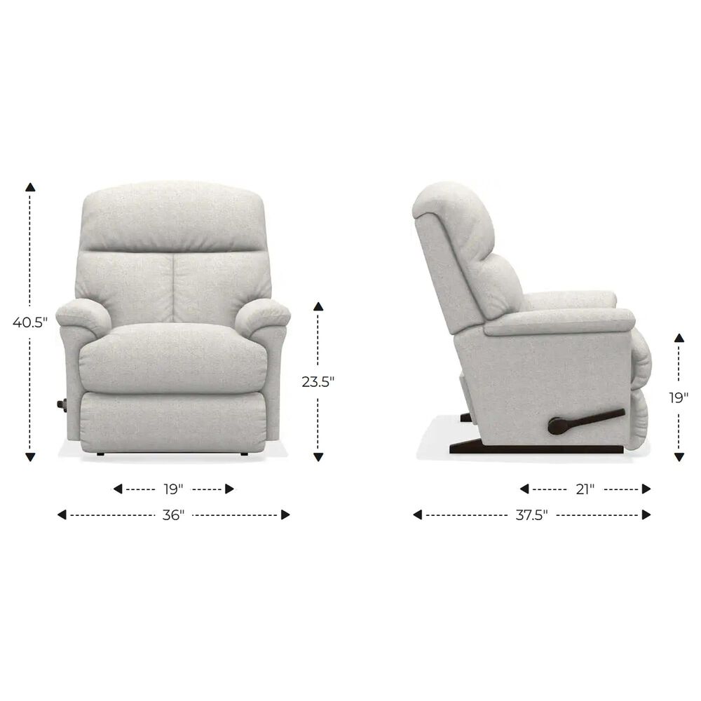 La-Z-Boy Reed Manual Rocker Recliner with Tall Base in Vacation Walnut, , large