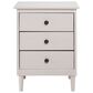 Walker Edison 3 Drawer Nightstand in White, , large