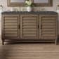 James Martin Vanities Portland 60" Double Bathroom Vanity in Whitewashed Walnut with 3 cm Parisien Bleu Quartz Top and Rectangular Sinks, , large