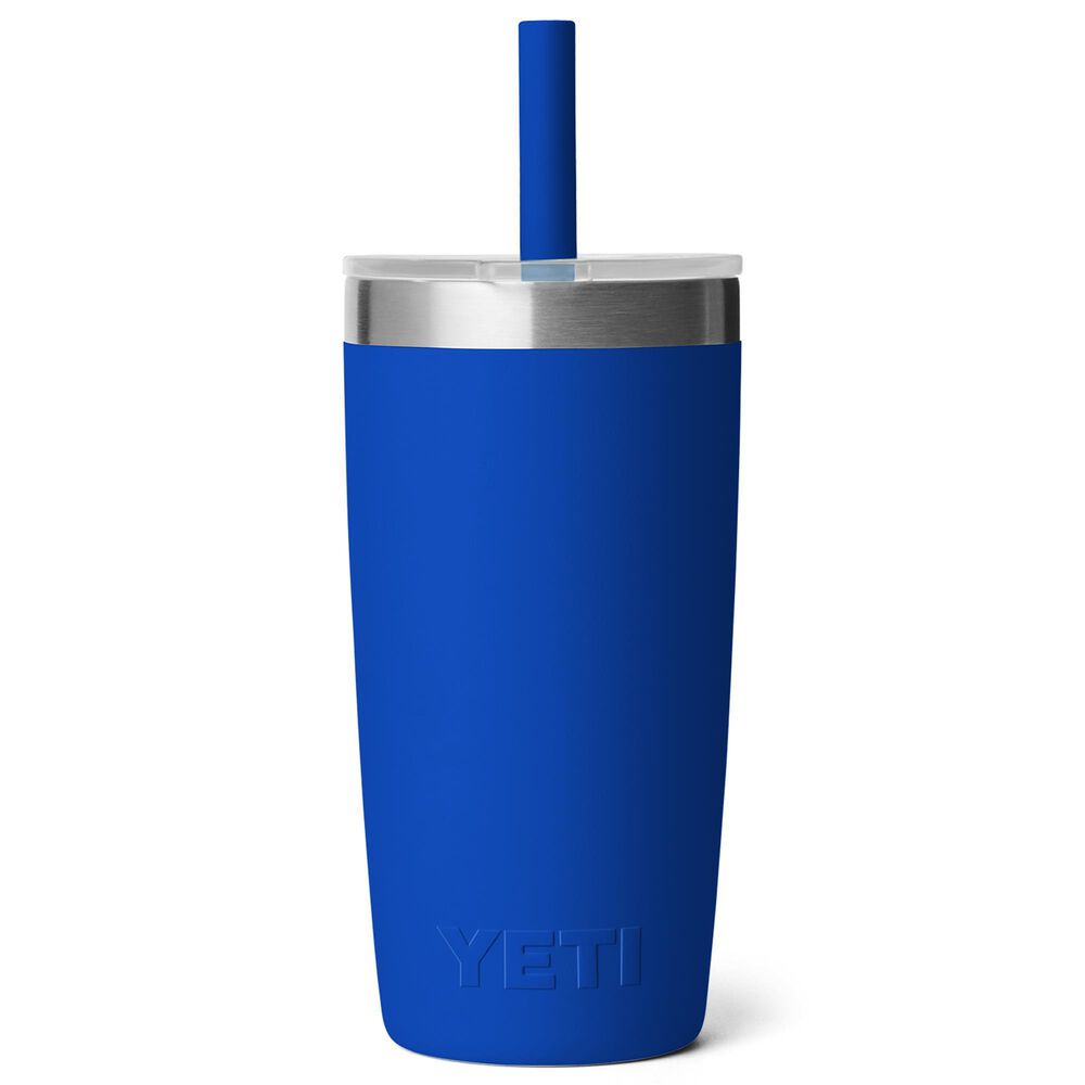 YETI Rambler Jr. 10 Oz Tumbler with Silicone Straw Lid in Royal Blue, , large