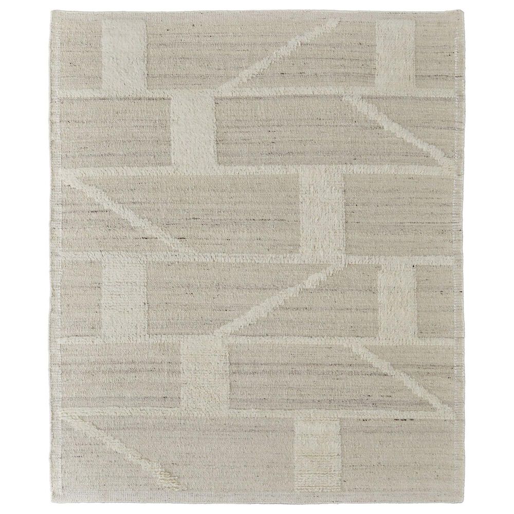Feizy Ashby 3"6" x 5"6" Beige and Ivory Area Rug, , large