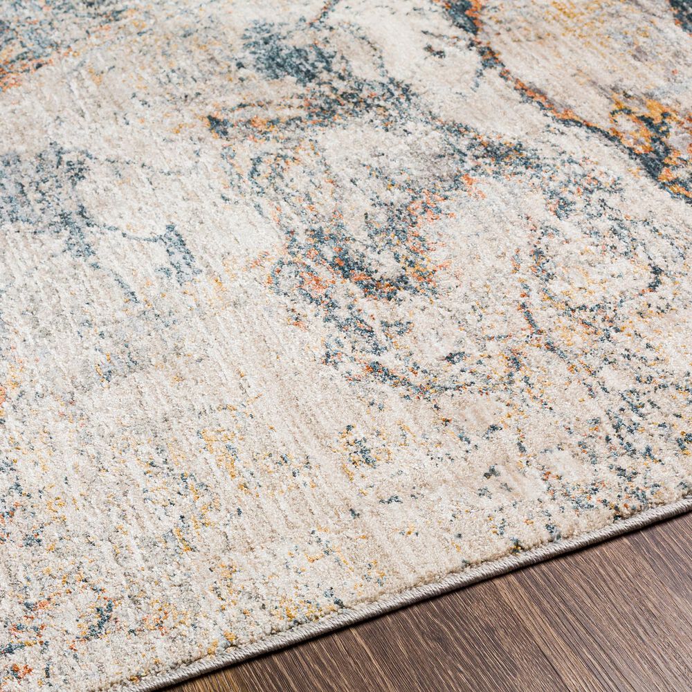 Surya Laila LAA-2316 10&#39; x 14&#39; Teal, Orange, Saffron, Gray, Beige and Cream Area Rug, , large