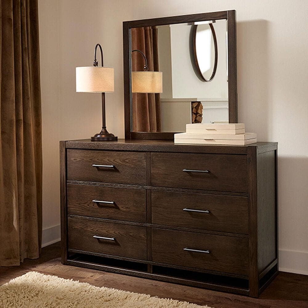 Viceray Collections Lodge and Loft 6-Drawer Dresser in Dark Oak, , large