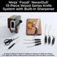 Ninja 13-Piece Knife Block Set in Walnut and Black, , large