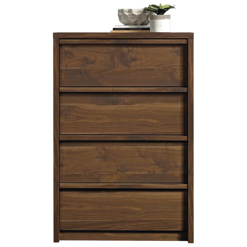 Living Essentials Harvey Park 4 Drawer Chest in Grand Walnut, , large