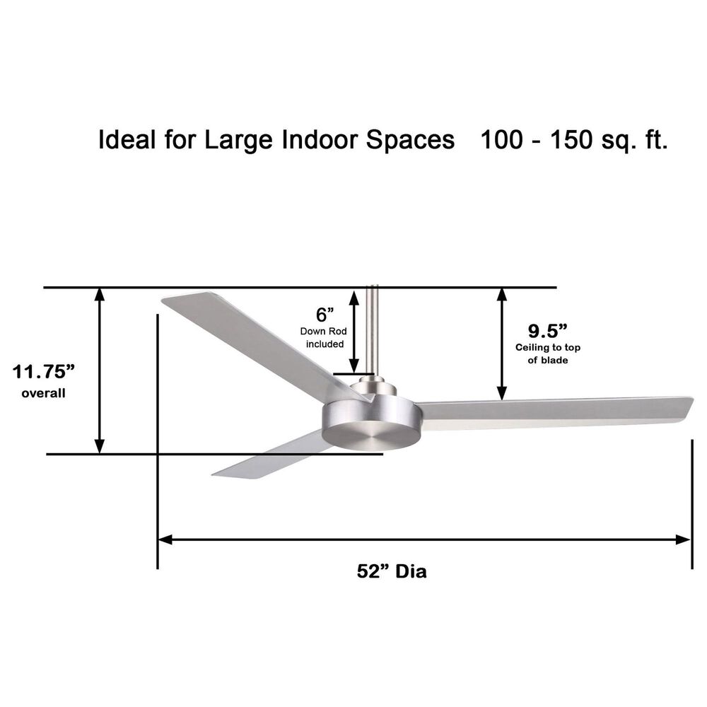 Minka-Aire Roto 52" Ceiling Fan in Brushed Aluminum, , large