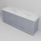 Lexora Home Dukes 84" Double Bathroom Vanity in Dark grey with 2 cm White Carrara Marble Top and Rectangular Sinks, , large