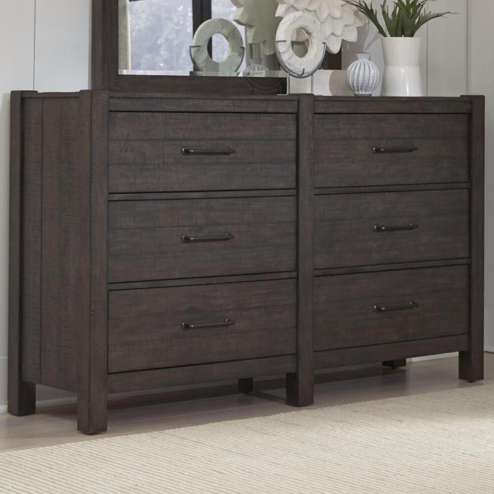 Riva Ridge Mill Creek 6 Drawer Dresser in Carob, , large