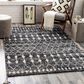 Surya Birch 8" x 10" Black, Charcoal, Gray and Cream Area Rug, , large
