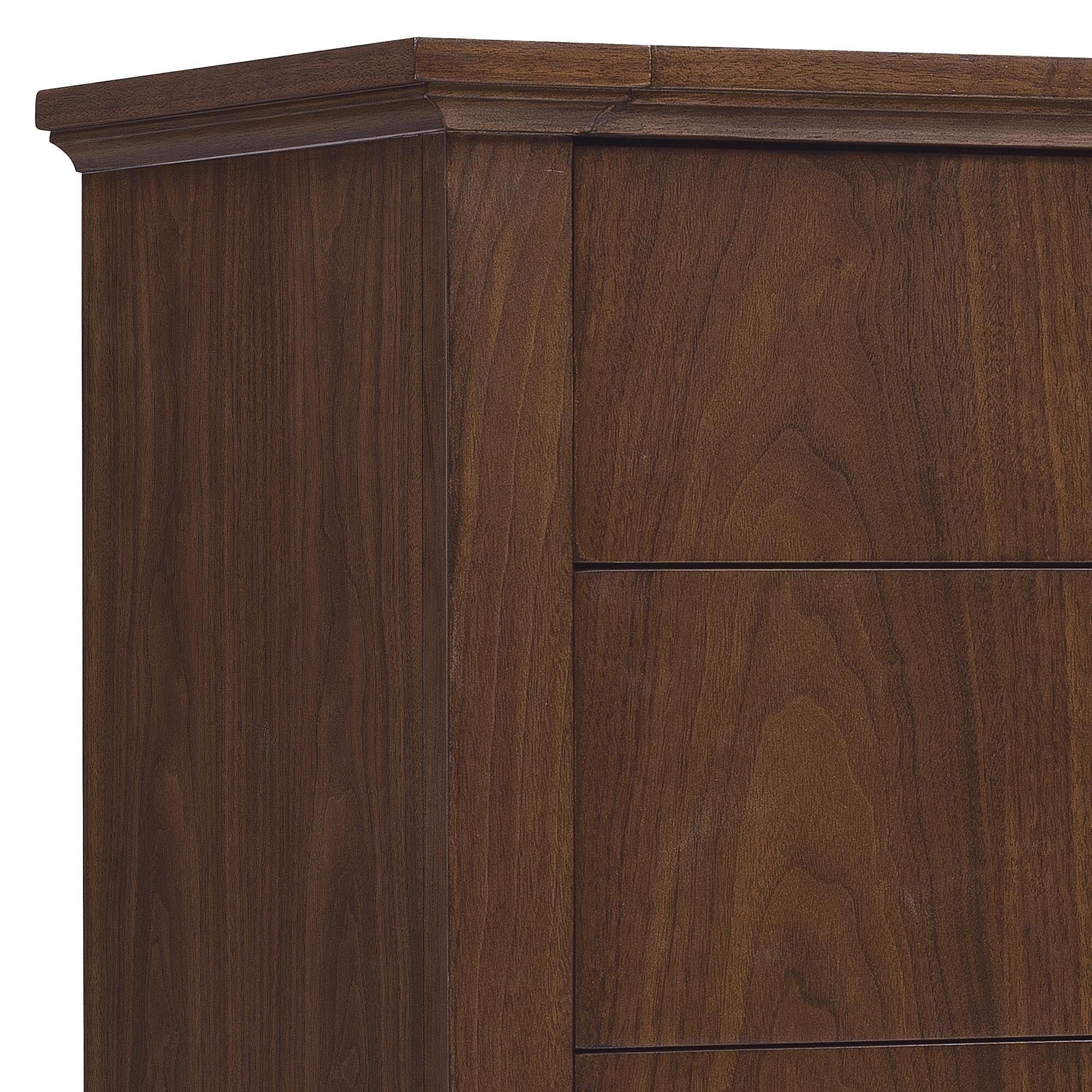 Hooker Furniture Archives 3-Drawer Nightstand in Walnut with
