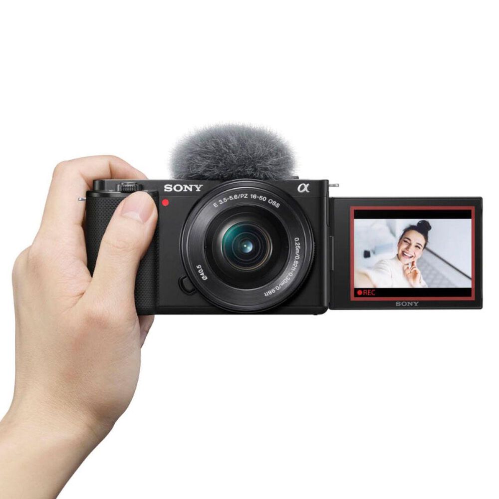 Sony Alpha ZV-E10 Camera with 16-50mm Lens in Black, , large