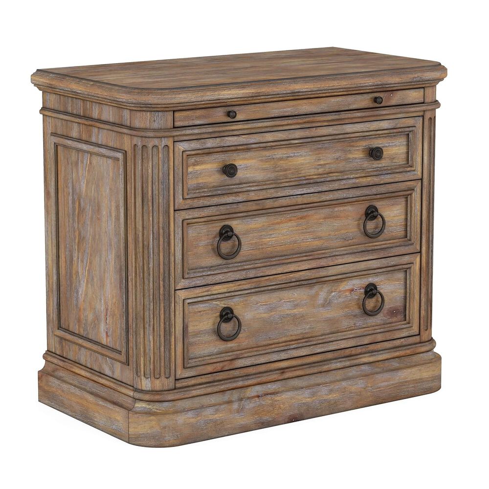 Vantage Architrave Nightstand in Almond Rustic Pine, , large