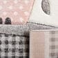 Safavieh Carousel CRK127 2"3" x 6" Pink and Ivory Kids Rug, , large