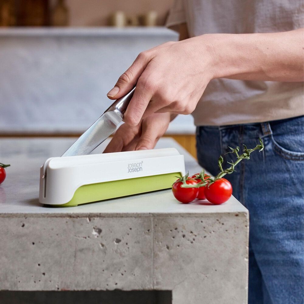 Joseph Joseph Halve-It Food Slicing Tool in Green and White, , large
