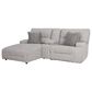 Ashley Acklen Place 3-Piece Power Left Facing Reclining Sectional with Console in Pewter, , large