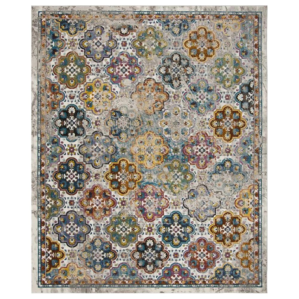 Safavieh Aria 9" x 12" Beige and Multicolor Area Rug, , large