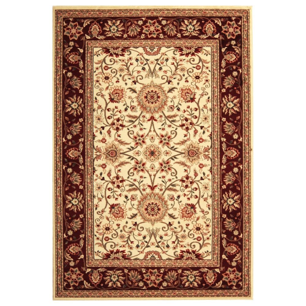 Safavieh Lyndhurst LNH212 7"6" Ivory and Red Area Rug, , large