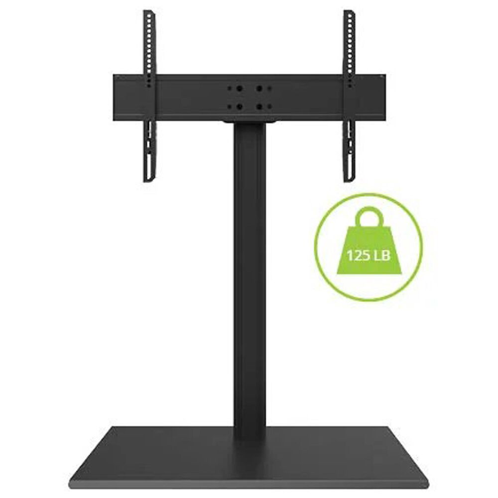 Kanto Adjustable Height and Swiveling Tabletop TV Stand for 40" - 90" TVs in Black, , large