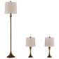 Timberlake Mid-Century Modern 3-Piece Floor and Table Lamp Set in Bronze, , large