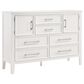New Heritage Design Andover 4 Piece King Bedroom Set in White, , large