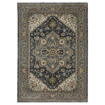 Oriental Weavers Aberdeen Medallion 2" x 3" Blue Area Rug, , large