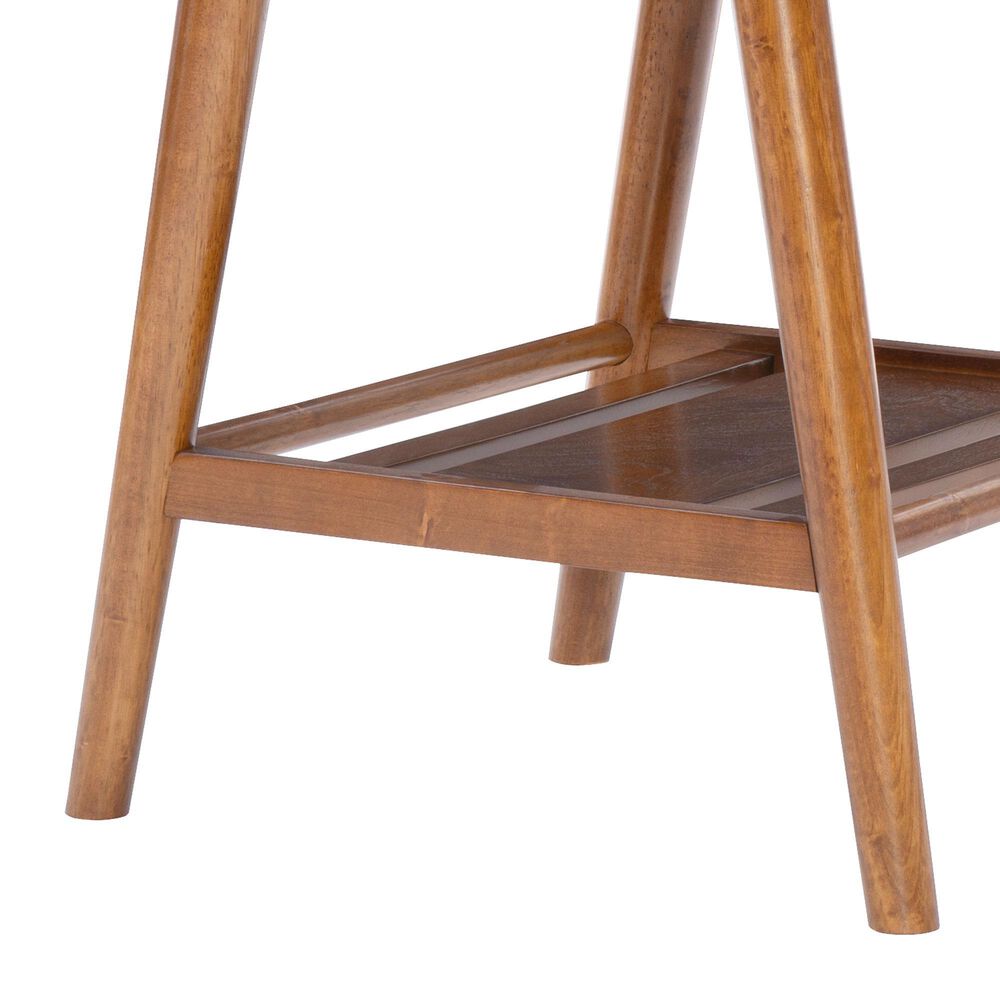 Linon Home Decor Charlotte End Table in Warm Walnut, , large