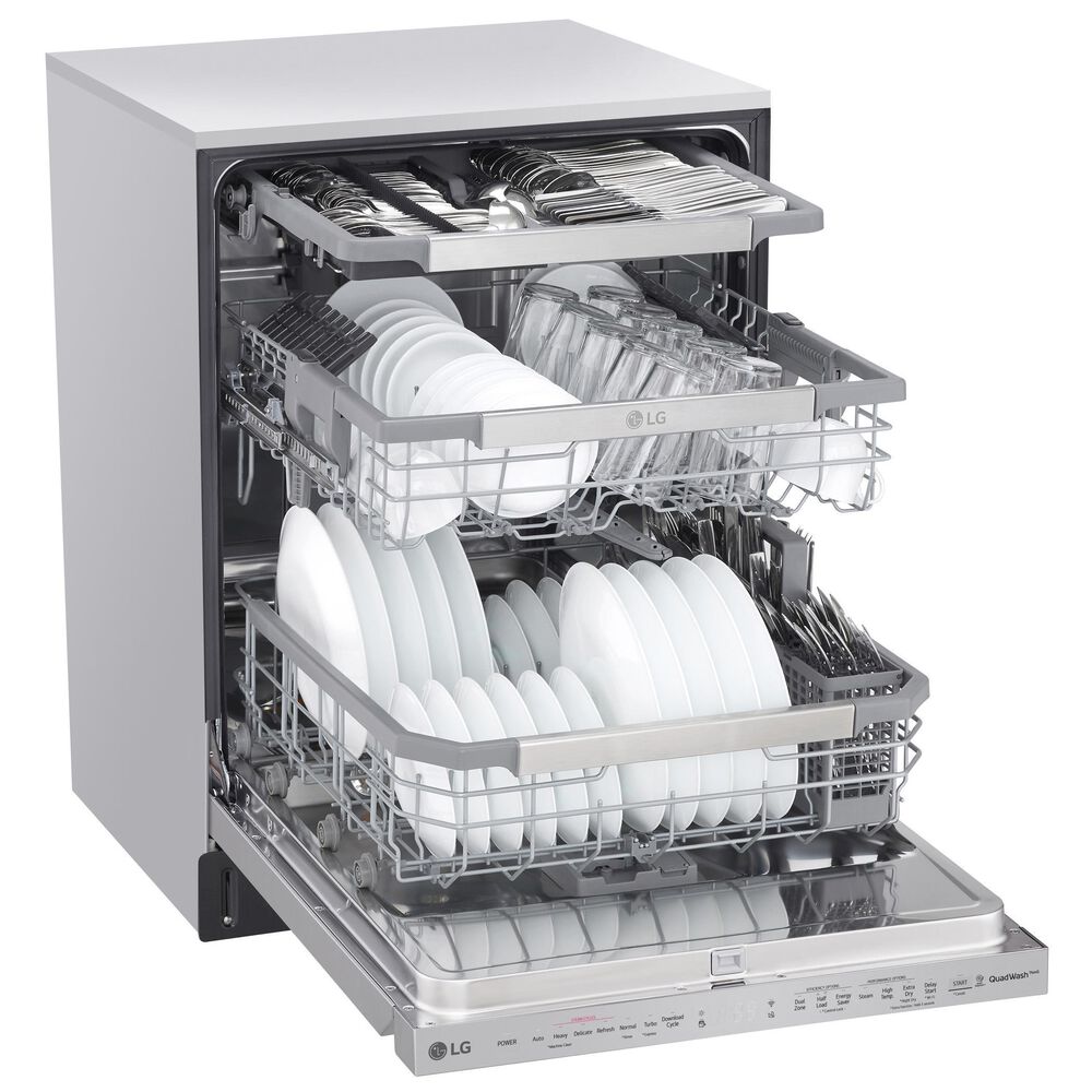 LG 24&quot; Smart Fully Integrated Dishwasher in Stainless Steel, , large