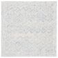 Safavieh Micro-Loop MLP538M 5" Square Blue and Ivory Area Rug, , large
