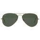Rayban Glasses Aviator Classic Sunglasses with G-15 Green Lenses in Polished Arista Gold, , large