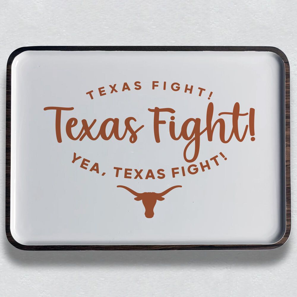 Valiant Gifts Texas Spirit Mango Wood Tray in Burnt Orange, , large