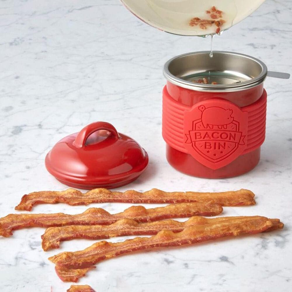 Talisman Designs Bacon Bin in Dark Red, , large