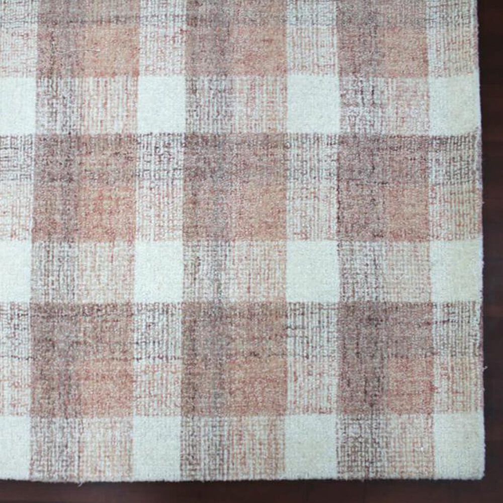 Amer Rugs Tartan 5&#39; x 7&#39;6&quot; Rose Gold Area Rug, , large