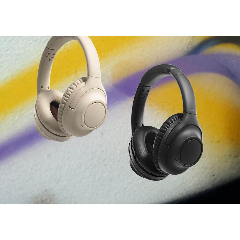 Audio-Technica Wireless Noise Cancelling Headphones in Beige, , large