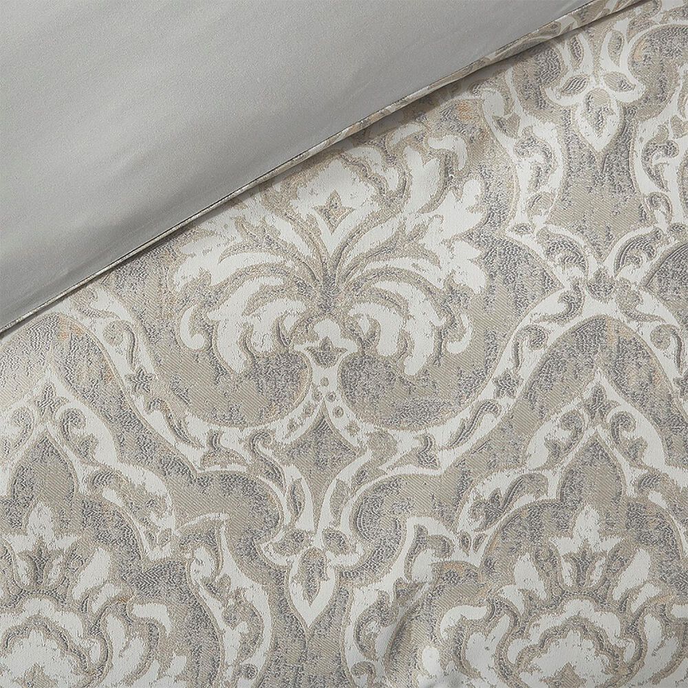 Hampton Park Manor 8-Piece Queen Comforter Set in Grey, , large