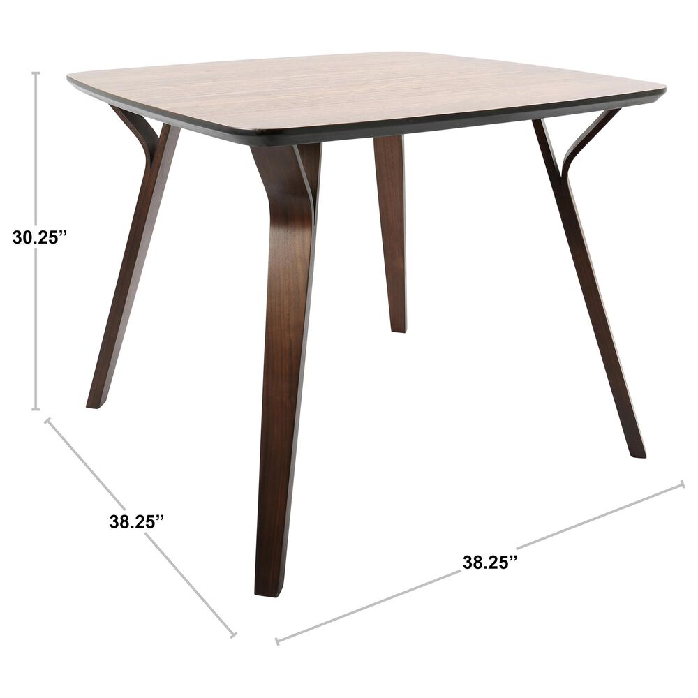 Lumisource Folia Dining Table in Walnut/Walnut, , large