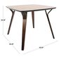 Lumisource Folia Dining Table in Walnut/Walnut, , large