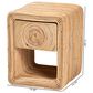 Baxton Studio Rosina 1-Drawer Nightstand in Natural, , large