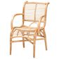 Baxton Studio Seminyak Lounge Chair in Natural Brown, , large